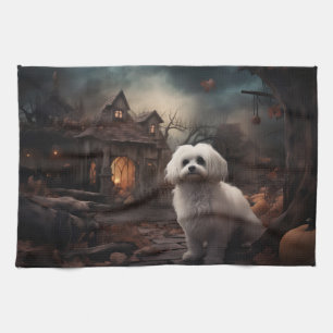 Linge De Cuisine Maltais Halloween effrayant