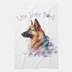 Linge De Cuisine Maman Berger Allemand Floral
