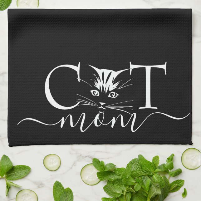 Linge De Cuisine Maman chat  (Plié)