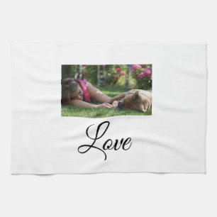 Linge De Cuisine Maman de chien amour ajouter nom texte amateurs de