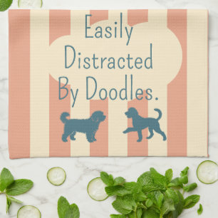 Linge De Cuisine Maman de chien drôle : facilement distraite par le