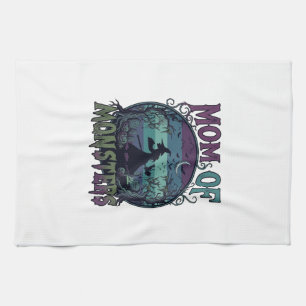 Linge De Cuisine Maman Monstres Halloween Sorcière Lune Citrouilles