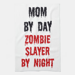 Linge De Cuisine Maman par jour Zombie Slayer par nuit