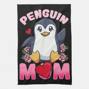 Linge De Cuisine Maman pingouin   Cadeau Pour Propriétaire Pingouin
