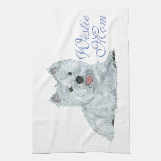 Linge De Cuisine Maman Westie (Vertical)