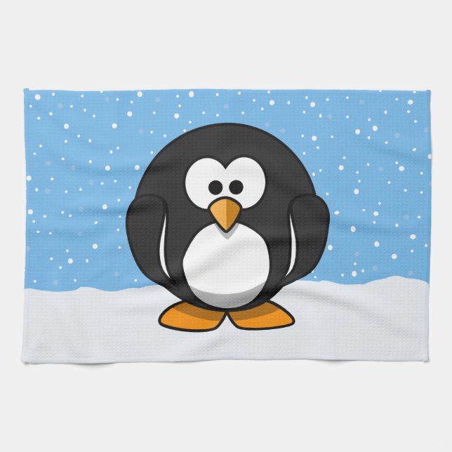 Linge De Cuisine Manchot mignon (Horizontal)