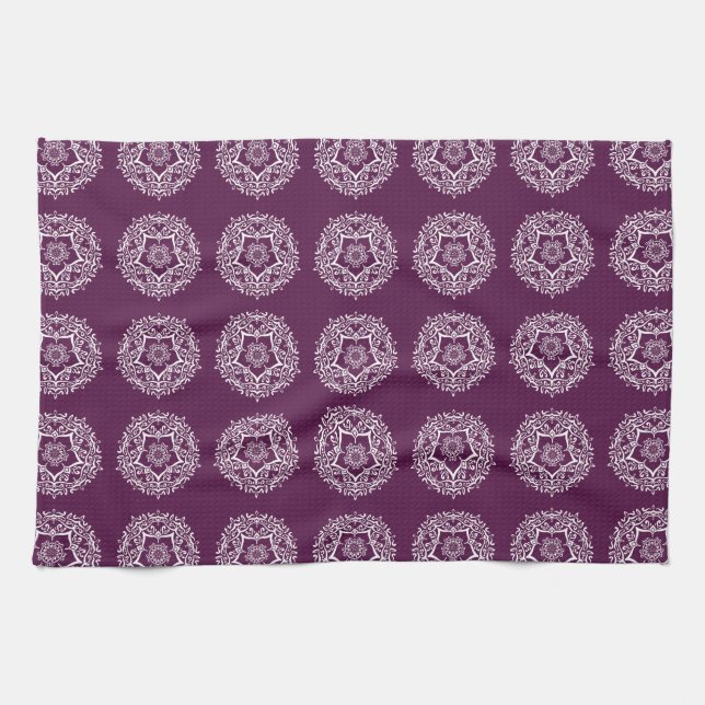 Linge De Cuisine Mandala Blackberry (Horizontal)