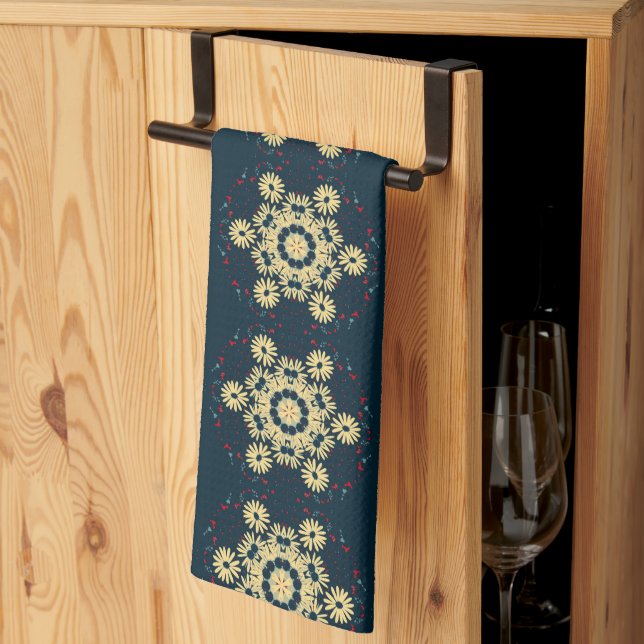 Linge De Cuisine Mandala Daisy Dreams (Pliage en tiers)