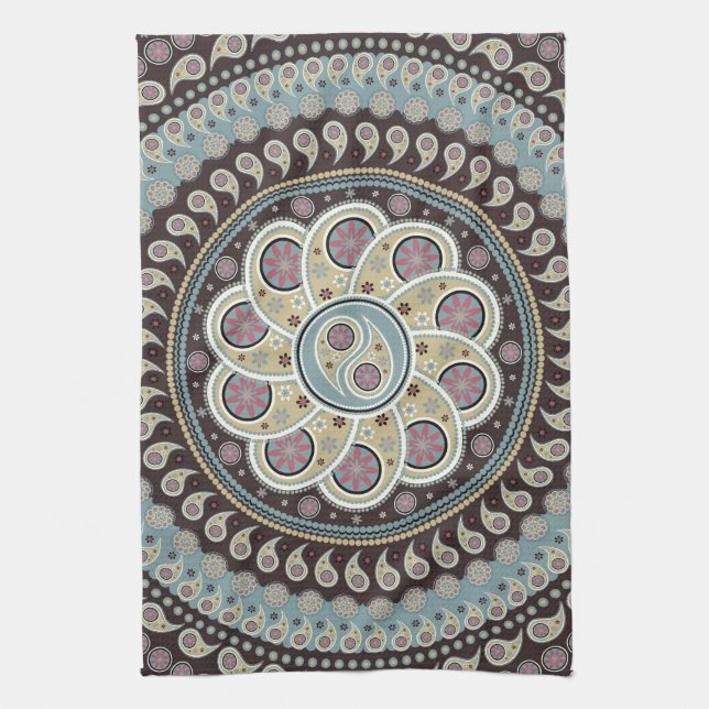 Linge De Cuisine Mandala de Paisley (Vertical)