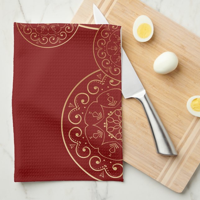 Linge De Cuisine Mandala Luxe 50 (Quart Plié)