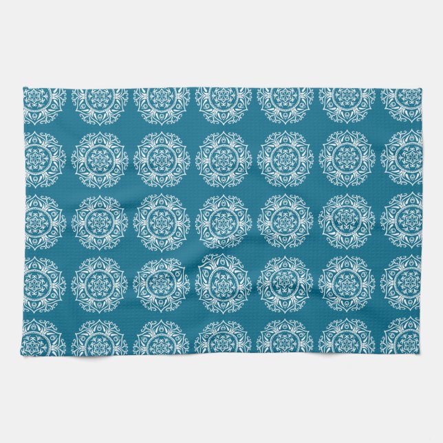 Linge De Cuisine Mandala Tidepool (Horizontal)