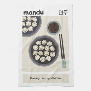 Linge De Cuisine Mandu Dumpling coréen Nourriture moderne du Nouvel