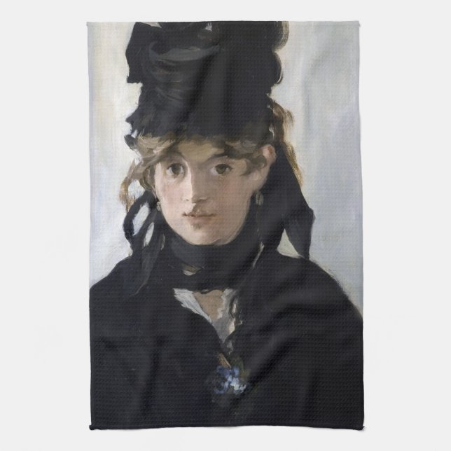 Linge De Cuisine Manet - Berthe Morisot avec un bouquet de violette (Vertical)