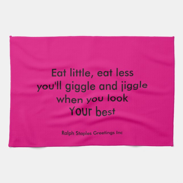 Linge De Cuisine Mange un peu (Horizontal)