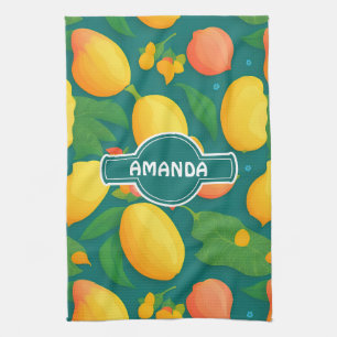 Linge De Cuisine Mango Rainbow coloré Motif personnalisé
