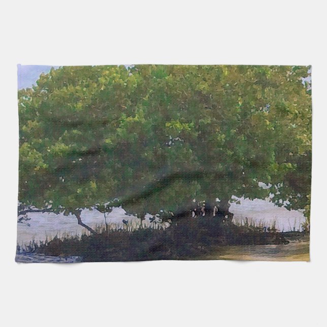 Linge De Cuisine Mangrove dans le Golfe (Horizontal)