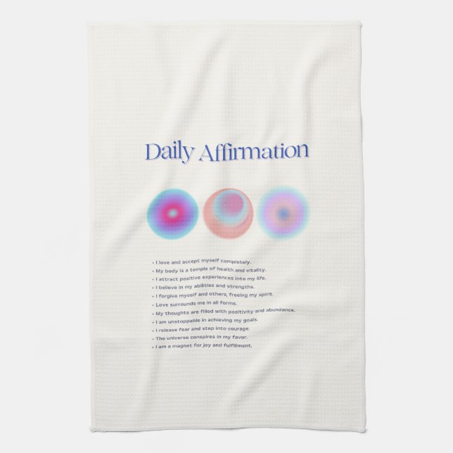 Linge De Cuisine manifestation d'affirmations quotidiennes (Vertical)