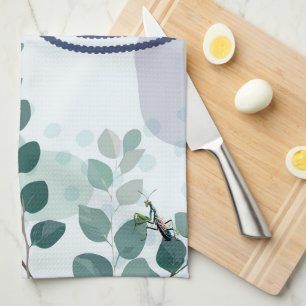 Linge De Cuisine Mante religieuse eucalyptus Art botanique australi