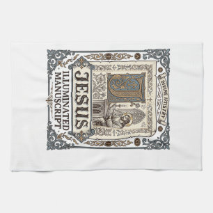 Linge De Cuisine Manuscrit de Jésus Foi chrétienne vintage Jésus