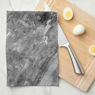 Linge De Cuisine Marbre gris