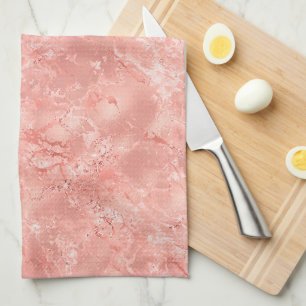 Linge De Cuisine Marbre or rose 4