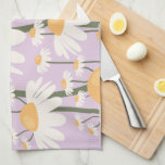 Linge De Cuisine Marché aux fleurs Amsterdam Abstrait Retro Daisies<br><div class="desc">Marché aux fleurs Amsterdam : art floral - imprimé fleurs - pastel lilas / lavande - marguerites rétro.</div>