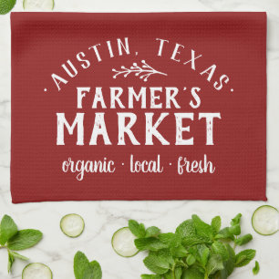 Linge De Cuisine Marché des fermiers personnalisés Agritourisme