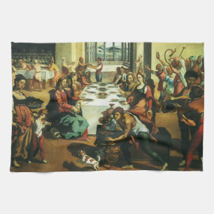 Linge De Cuisine Mariage de Cana par Andrea Boscoli, Art Renaissanc