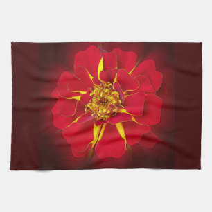 Linge De Cuisine marigold rouge vif