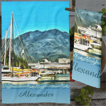Linge De Cuisine Marina Vallarta 0946<br><div class="desc">Peinture Collection "Marina Vallarta 0946" Personnalisez la page du produit ou cliquez sur le bouton "Personnaliser" pour plus d'options de conception. Design créé à partir de mon tableau "Marina Vallarta 0946" capturant la Marina à Puerto Vallarta,  Mexique. Les produits correspondants sont disponibles dans cette collection.</div>