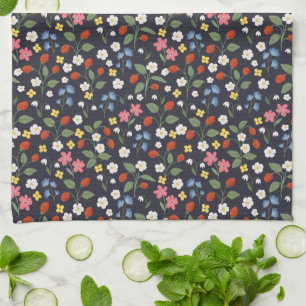 Linge De Cuisine Marine motif de fraises