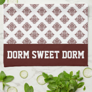Linge De Cuisine Maroon White College Équipe Cool Fun Dorm School