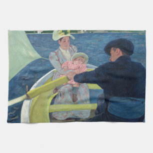 Linge De Cuisine Mary Cassatt - La Partie en bateau