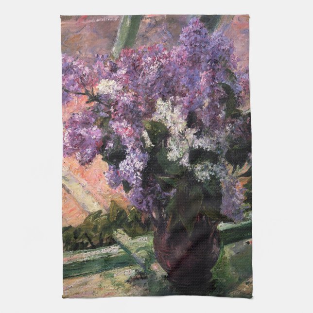 Linge De Cuisine Mary Cassatt - Lilacs dans une fenêtre (Vertical)