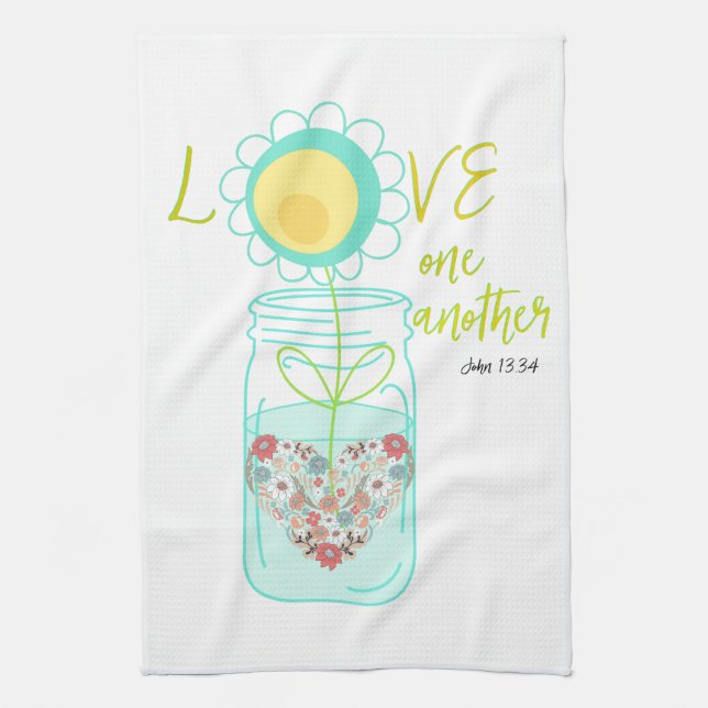 Linge De Cuisine Mason Jar : La Bible Amoureuse Verse (Vertical)