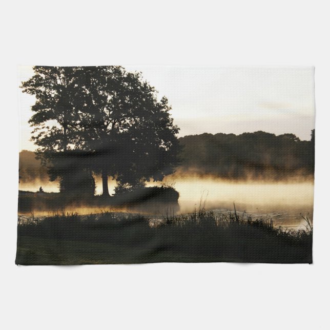 Linge De Cuisine Matin Lake Scene ktm (Horizontal)