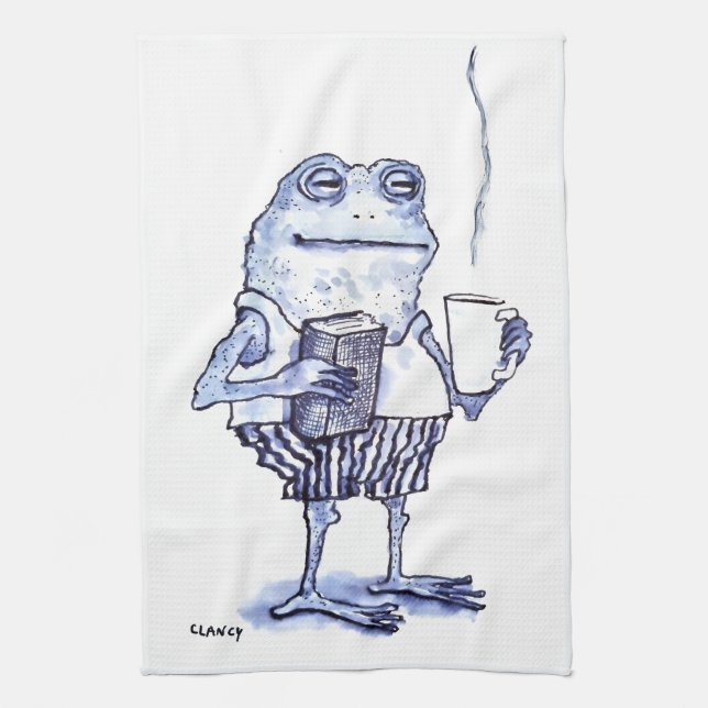 Linge De Cuisine Matins Grenouille (Vertical)