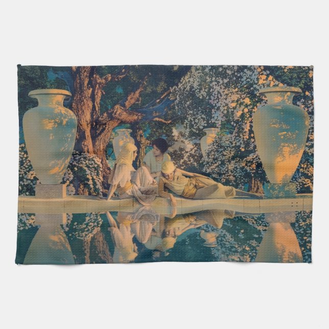 Linge De Cuisine Maxfield Parrish Le Jardin d'Allah 1918 Beaux-Arts (Horizontal)