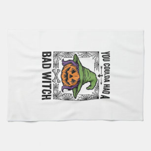 Linge De Cuisine Méchante Sorcière Drôle de Citrouille d'Halloween