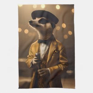 Linge De Cuisine Meerkat Sinatra,