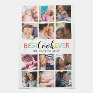 Linge De Cuisine Meilleur Cuisinier Jamais Collage De Photos Servie