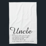 Linge De Cuisine Meilleur Oncle de tous les temps, définition moder<br><div class="desc">Personnalisez pour votre oncle ou tonton spécial et préféré pour créer un cadeau unique. Un moyen parfait pour lui montrer à quel point il est incroyable chaque jour. Conçu par Thisisnotme©</div>