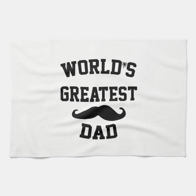 Linge De Cuisine Meilleur papa du monde (Horizontal)