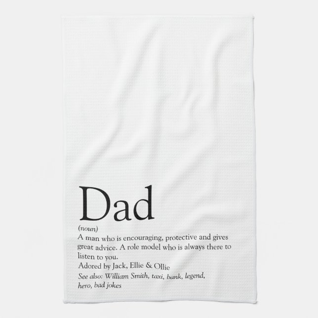 Linge De Cuisine Meilleur papa du monde, définition de papa (Vertical)