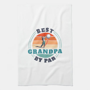 Linge De Cuisine Meilleur Papy Rétro Par Custom Fête des Pères