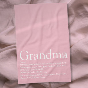 Linge De Cuisine Meilleure Grand-mère de tous les temps, Définition