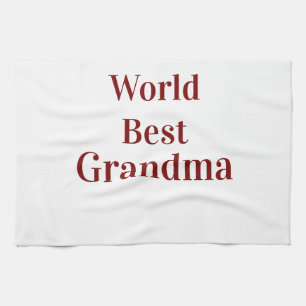 Linge De Cuisine Meilleure grand-mère du monde grand-mère grands-pa