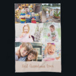 Linge De Cuisine Meilleure grand-mère jamais 6 maçonnerie photo Gri<br><div class="desc">Serviettes de cuisine personnalisées pour la meilleure grand-mère de tous les temps (modifiable) avec 6 de vos photos préférées. Le modèle photo est conçu pour que vous puissiez ajouter vos photos, qui sont affichées dans le style paysage et carré / instagram pour former un mini collage photo en maçonnerie de...</div>