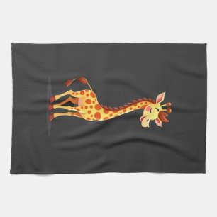 Linge De Cuisine Meilleure œuvre d'art de girafe pour hommes femmes