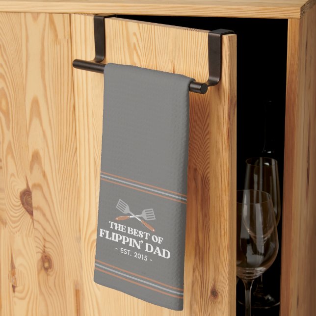 Linge De Cuisine Meilleure spatule pour papa Flippin Drôle Rétro  (Pliage en tiers)